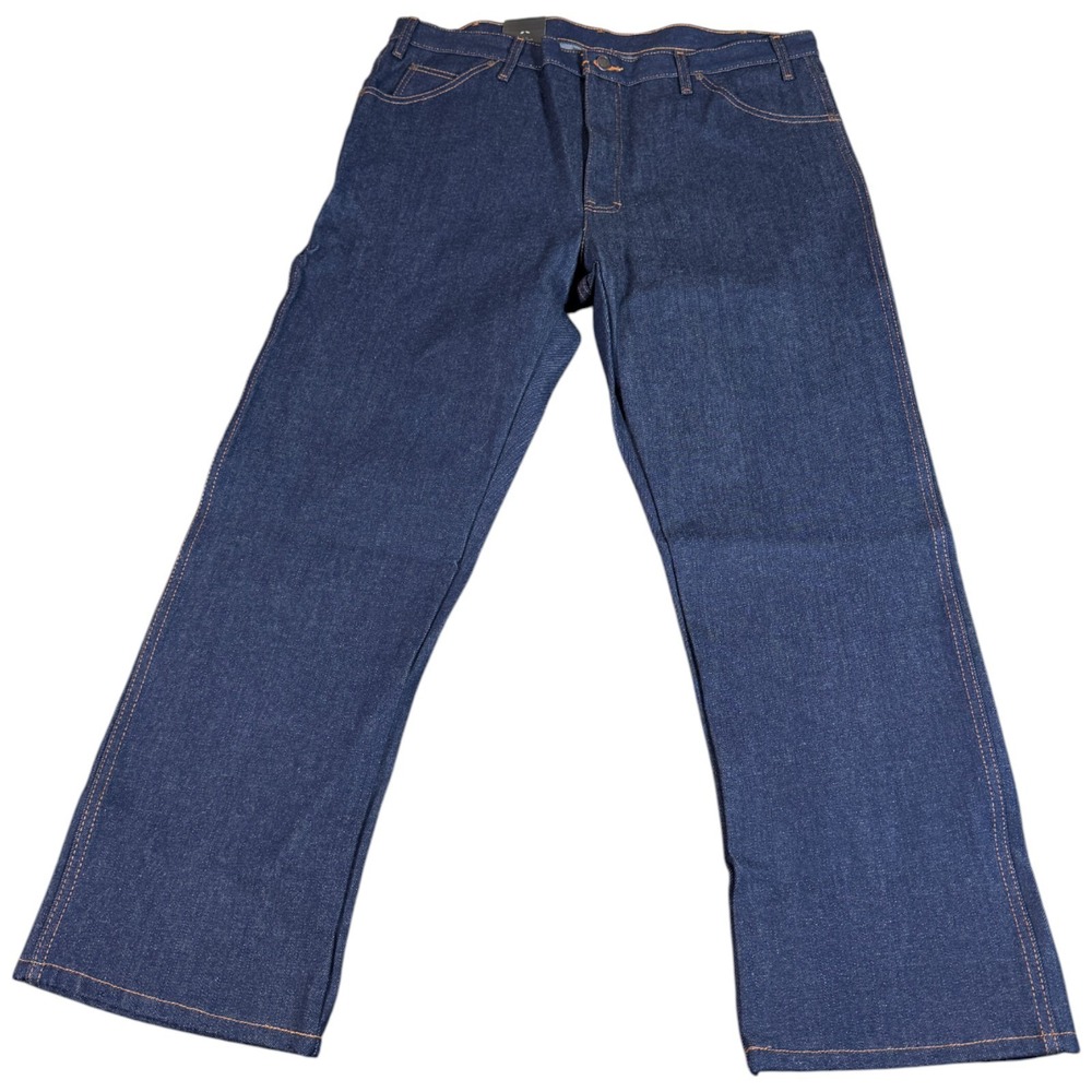 Dickies Jeans Mens 40x33 Blue Denim Stretch‎ Regular Fit Straight Dark Wash
